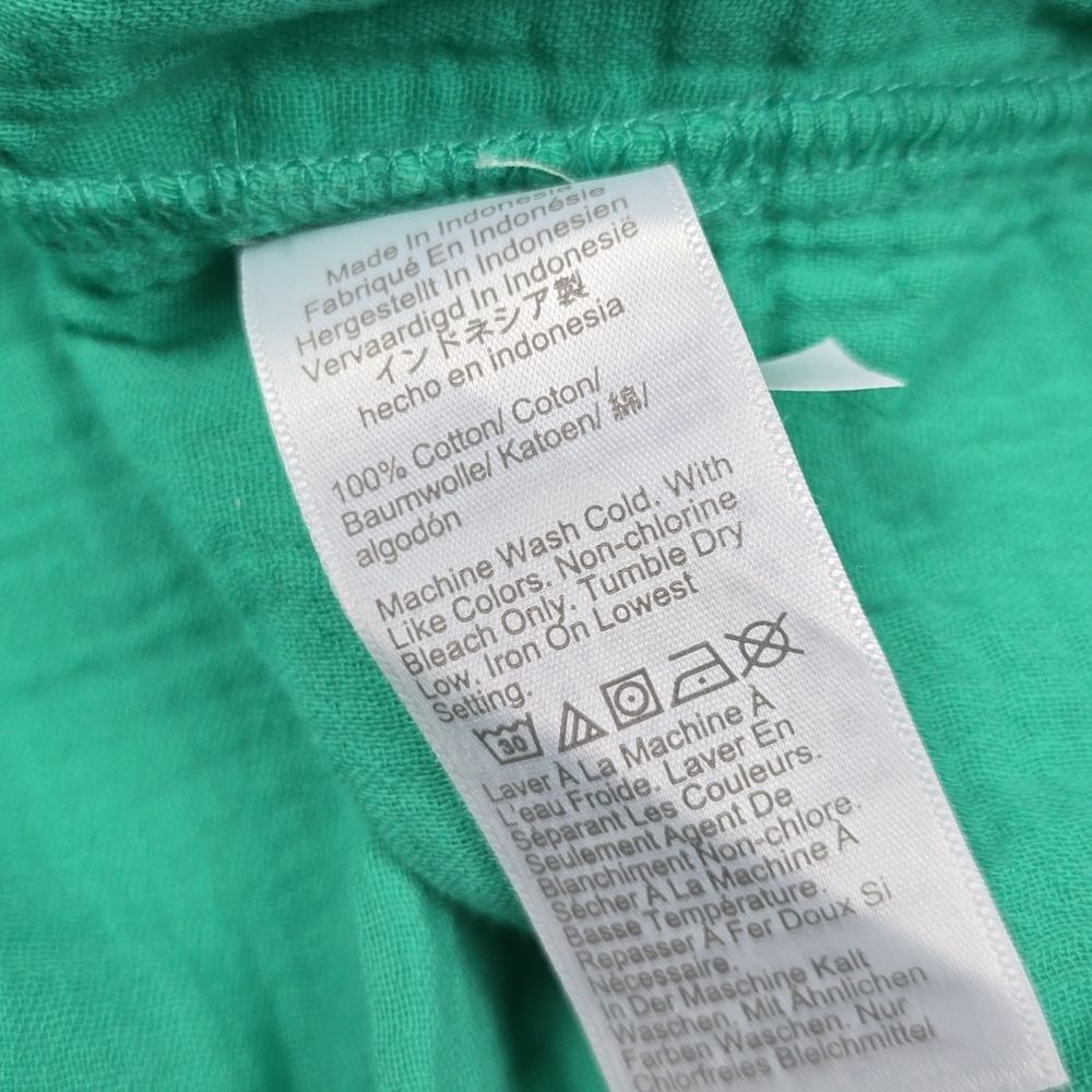 J. Crew Factory NWT Aqua Green Pockets Ruffle Shift Mini Gauze Dress Size 6 - Picture 7 of 8